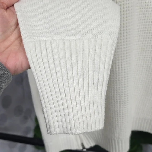 Athleta White Varsity Sweater - Picture 5 of 9